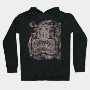 Hippo head Hoodie